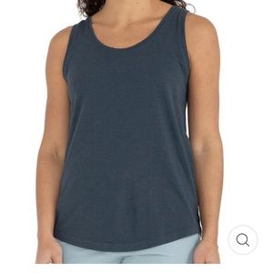 NWOT Women's Bamboo Heritage Tank - Blue Dusk - Small